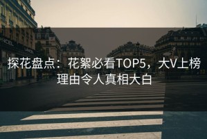 探花盘点：花絮必看TOP5，大V上榜理由令人真相大白