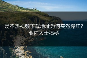 汤不热视频下载地址为何突然爆红？业内人士揭秘