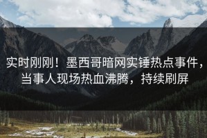 实时刚刚！墨西哥暗网实锤热点事件，当事人现场热血沸腾，持续刷屏
