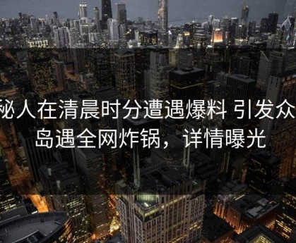 神秘人在清晨时分遭遇爆料 引发众怒，岛遇全网炸锅，详情曝光