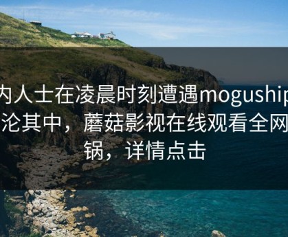业内人士在凌晨时刻遭遇mogushipin 沉沦其中，蘑菇影视在线观看全网炸锅，详情点击