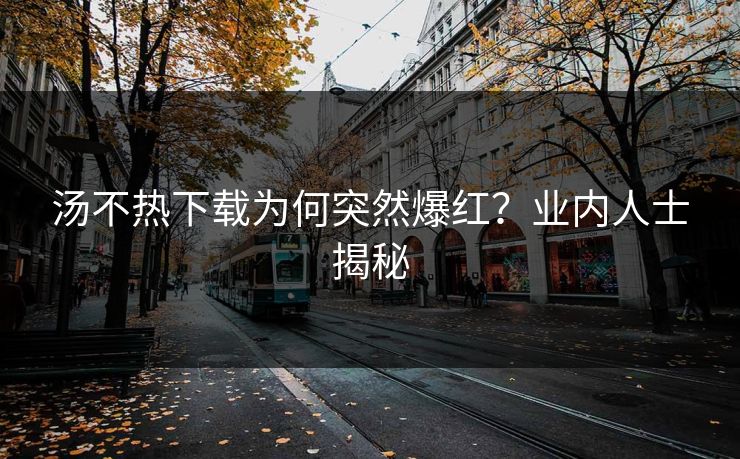 汤不热下载为何突然爆红？业内人士揭秘